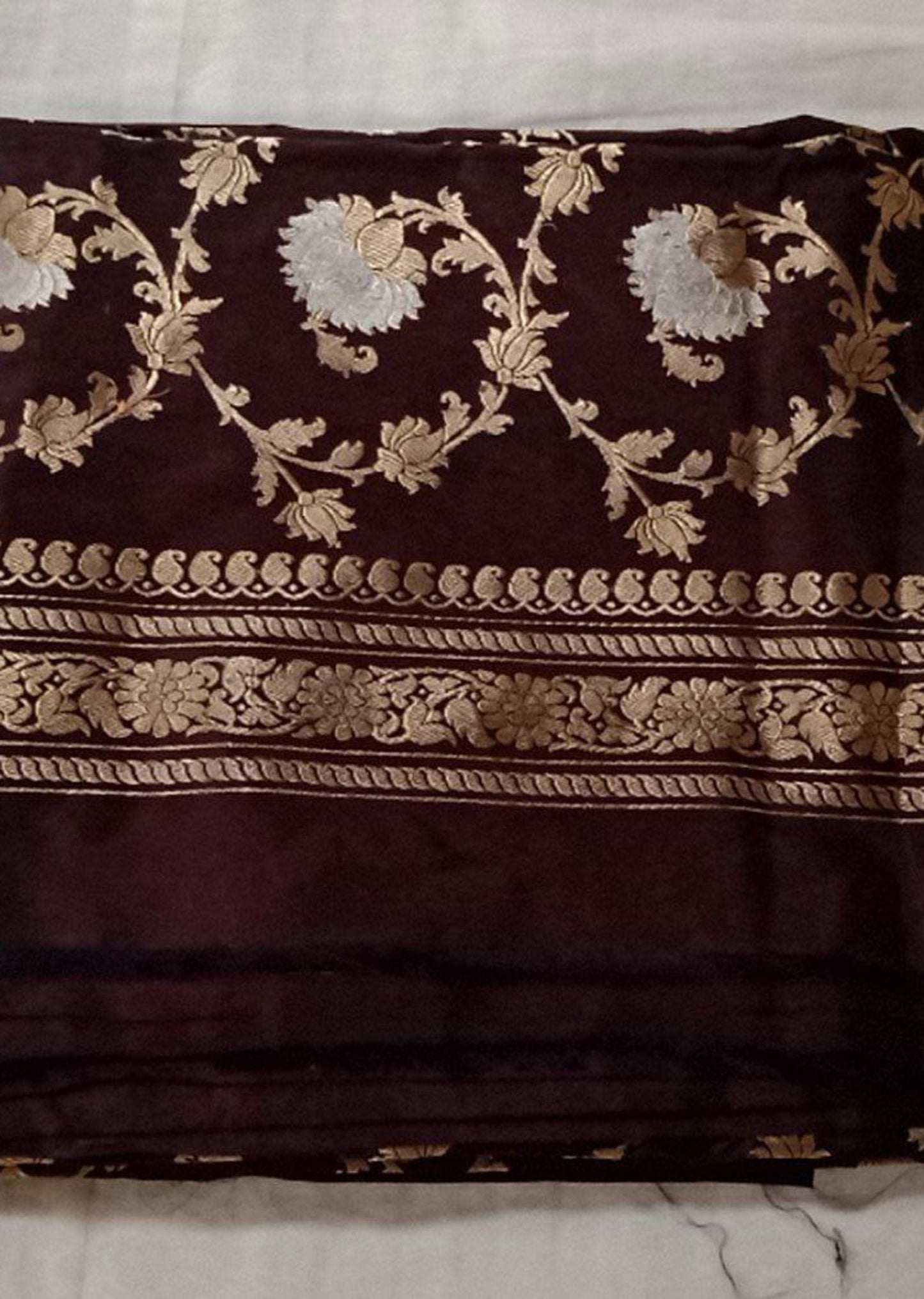 Espresso Brown Dress Material
