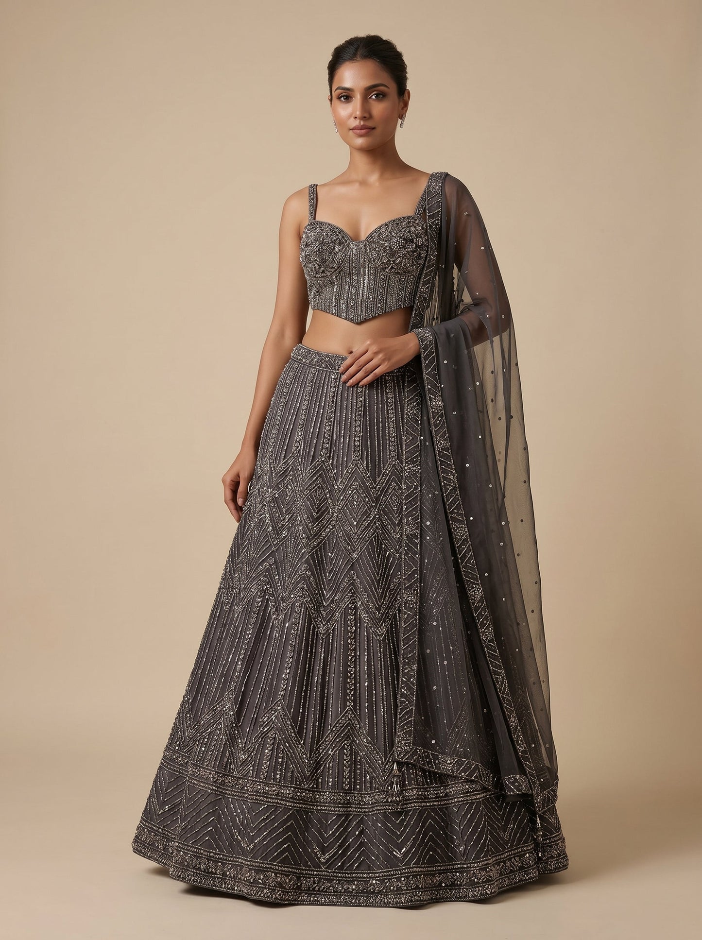Espresso Brown Lehenga