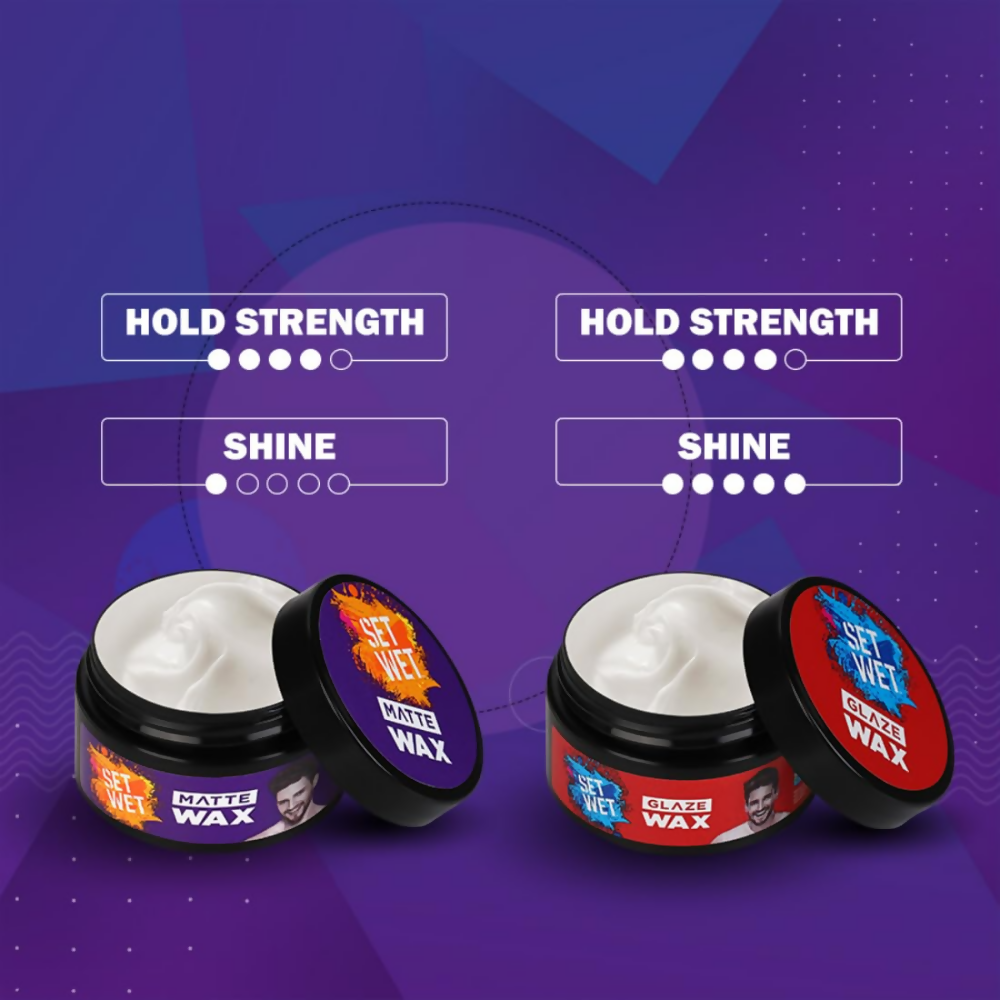 Set Wet Hair Wax For Men - Matte Wax