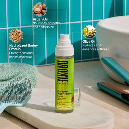 Moxie Beauty Firefighter Heat Protection Spray For Soft & Glossy Hair