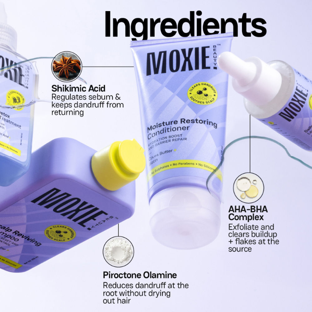 Moxie Beauty The Scalp Sos Routine (Pre-wash, Shampoo, Conditioner & Serum)