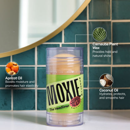 Moxie Beauty The Headliner Wax Stick & Hair Finishing Brush Duo