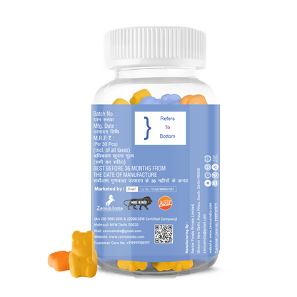 Zenius Kids Multivitamin Mixed - Mango, Blueberry, Orange Gummies