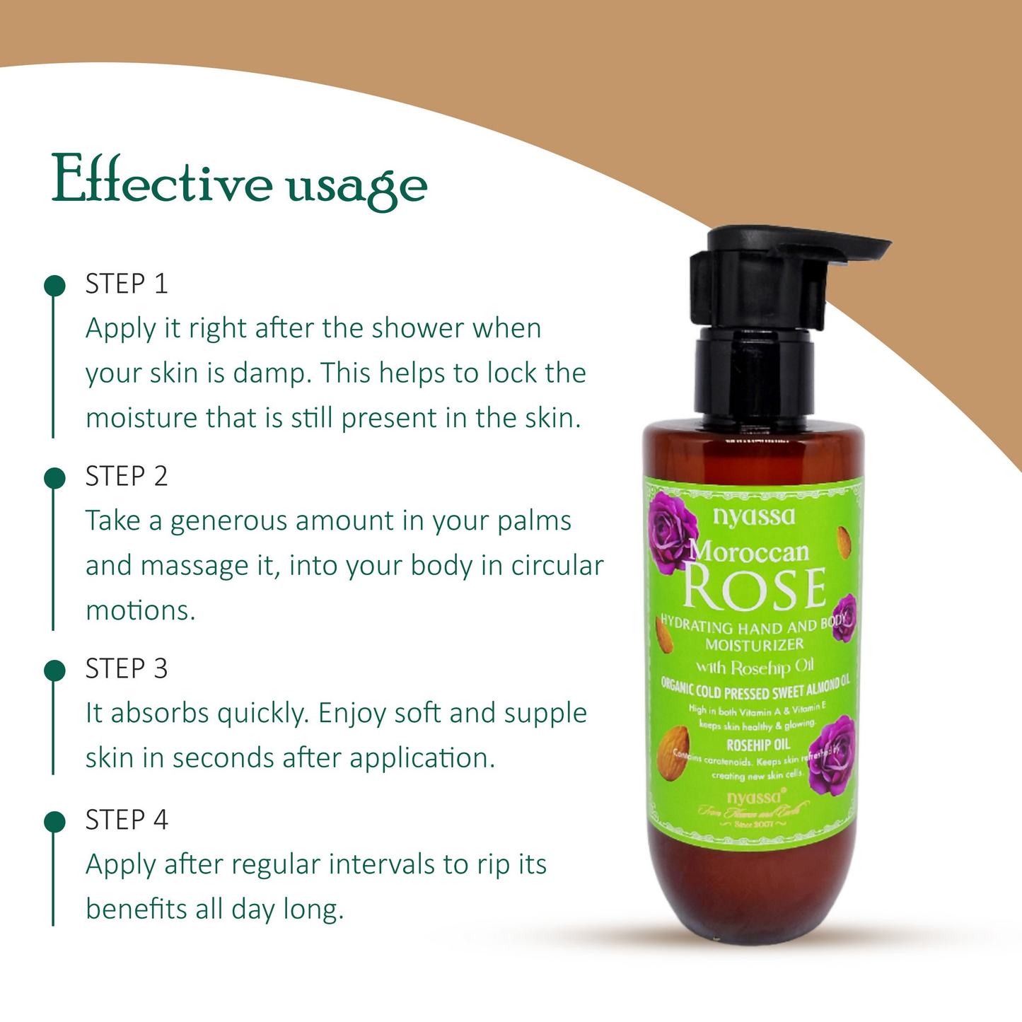 Nyassa Moroccan Rose Hand And Body Moisturizer