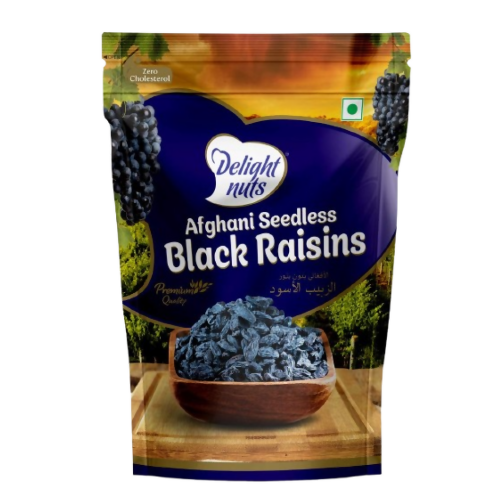 Delight nuts Afghani Seedless Black Raisins
