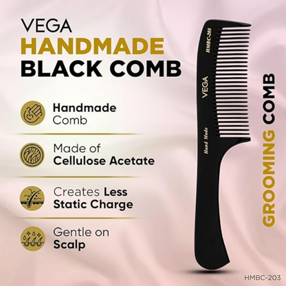 Vega Handcrafted General Grooming Hair Comb
