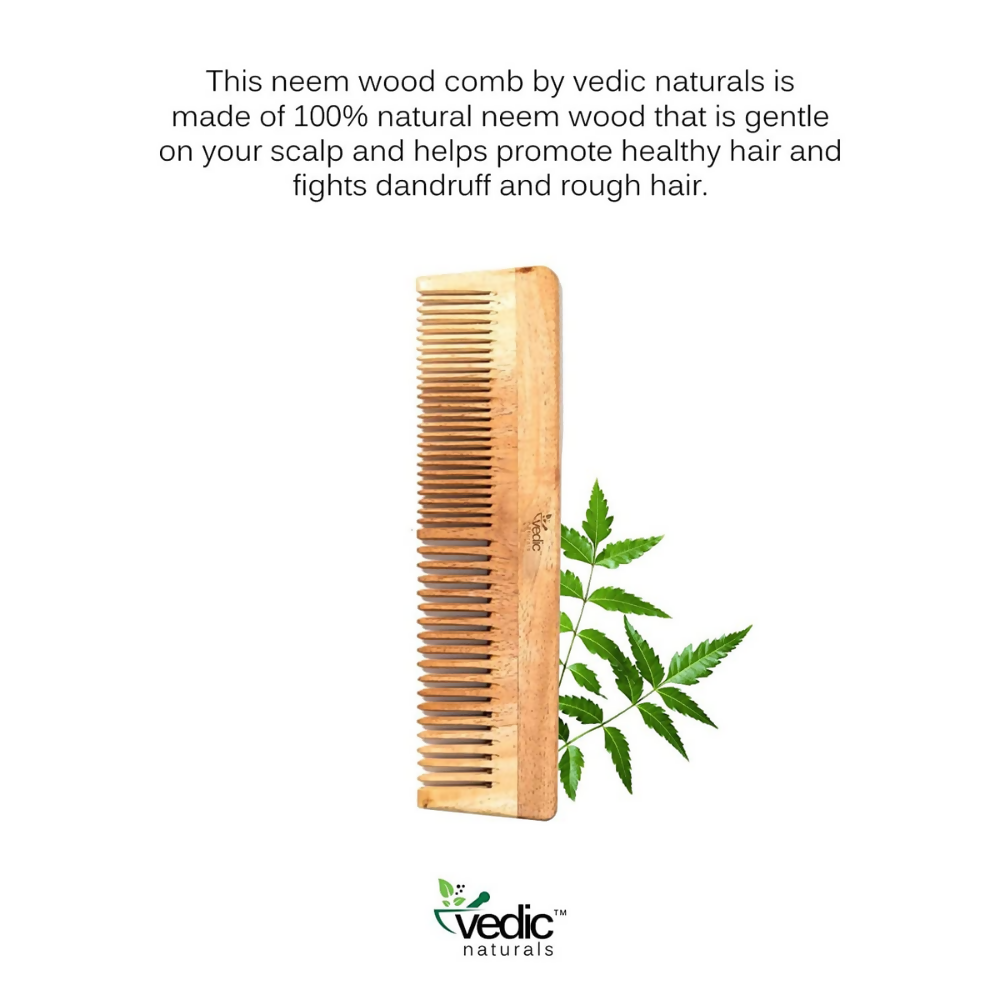 Vedic Naturals Neem Wood Comb