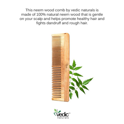 Vedic Naturals Neem Wood Comb