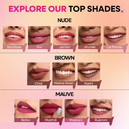 Nykaa Matte To Last ! Transferproof Liquid Lipstick - Bombae -01