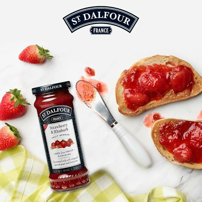 ST. DALFOUR Strawberry & Rhubarb Fruit Spread