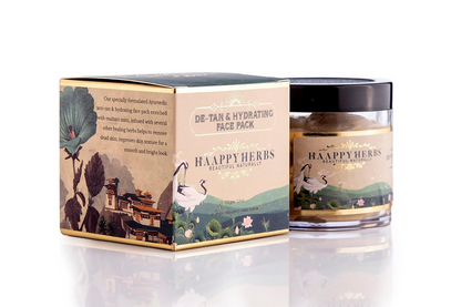 HaappyHerbs Ayurvedic De Tan & Hydrating Face Pack