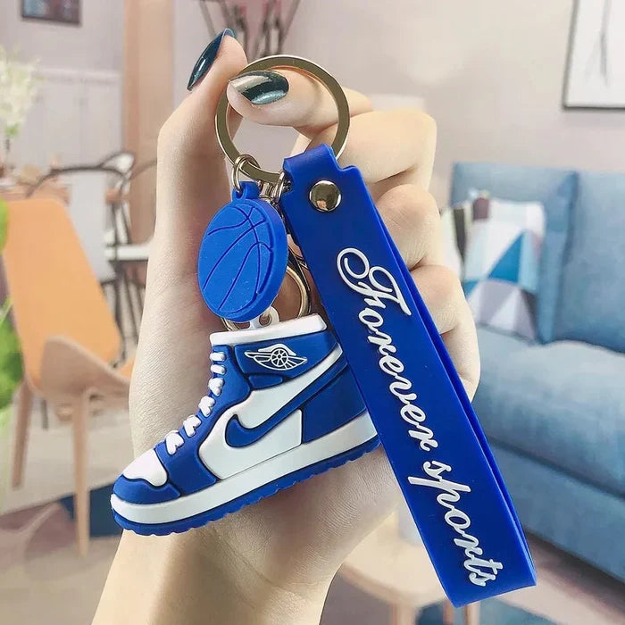 Nike Sneaker Blue Silicone Lanyard Keychain | Stylish Keychain |
