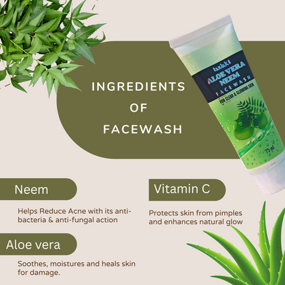 Arlak Aloe Vera Neem Face Wash Gel