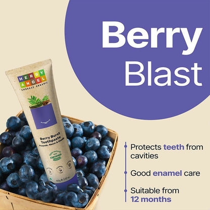 Herby Angel Berry Burst Toothpaste for Kids
