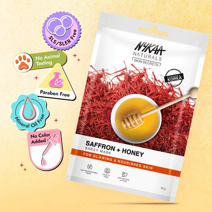 Nykaa Saffron & Honey Sheet Mask