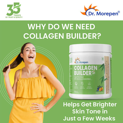 Dr. Morepen Natural Collagen Builder - Orange Berry Flavour