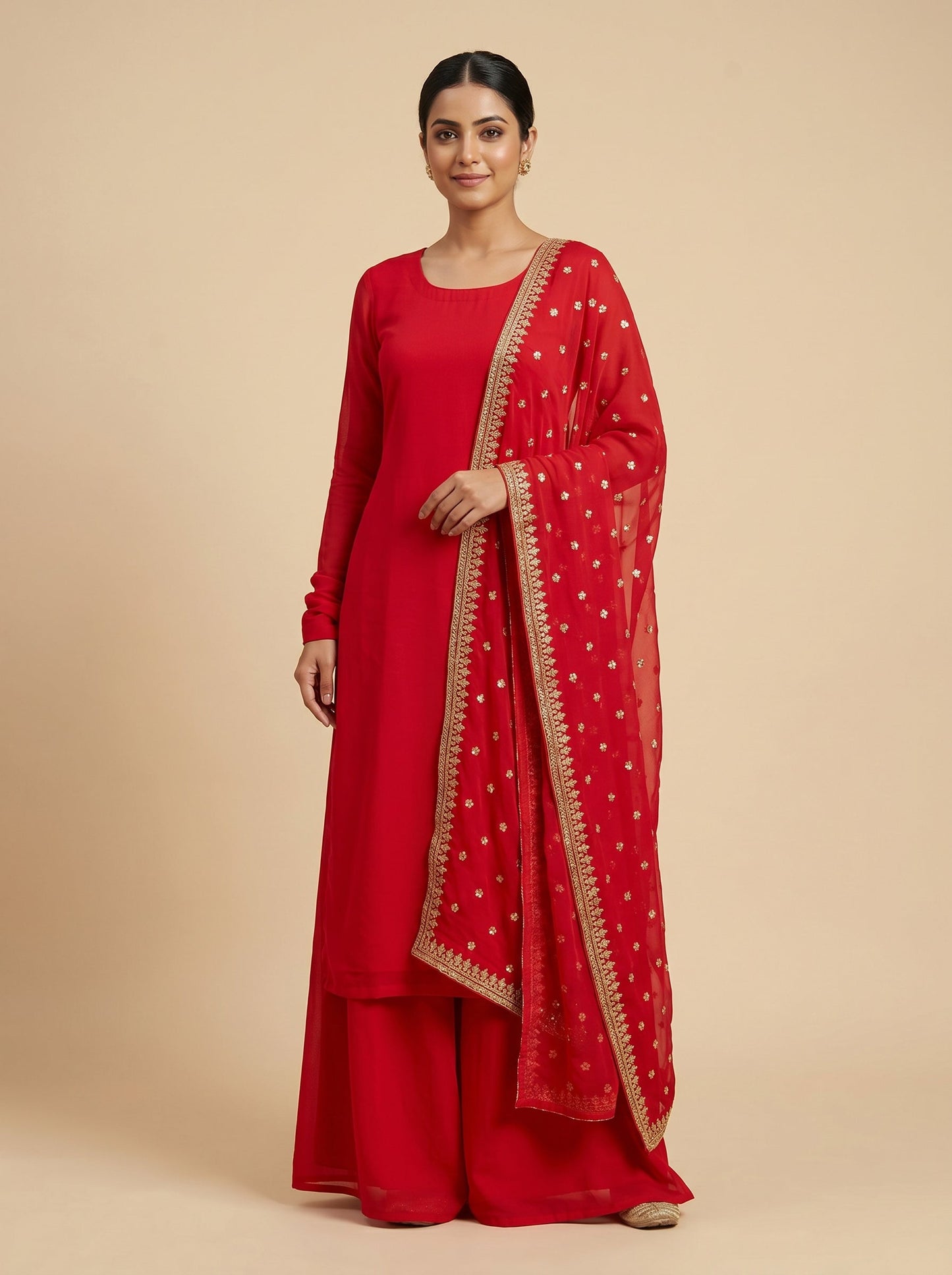 Fiery Red Cape Set