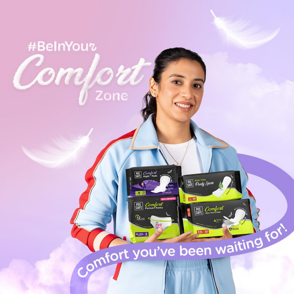 Pee Safe Comfort Ultra Thin Sanitary Pads For Women - XXL