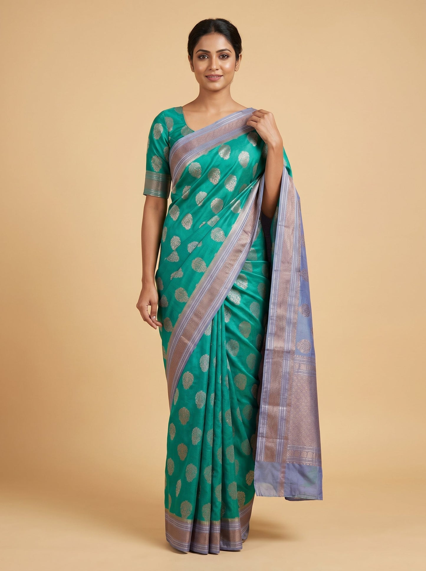 Flax Linen Handloom Saree
