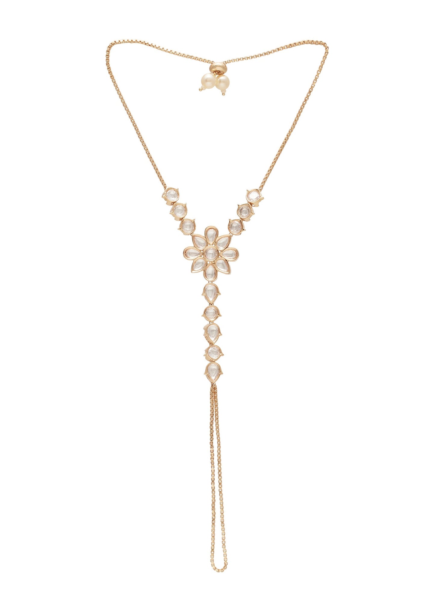 Floral Zirconia Haathphool