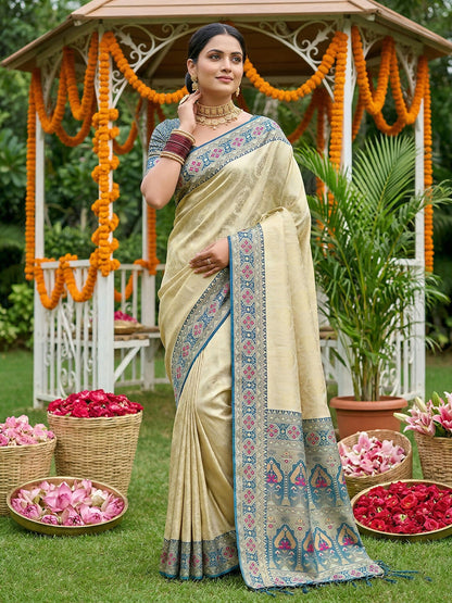 Shree Shyam Fashion Navy Blue Soft Silk Saree