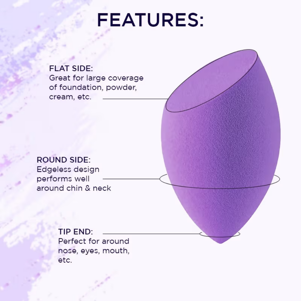 Bronson Professional Purple Beauty Blender Makeup Sponge,Applicator ,Puffs