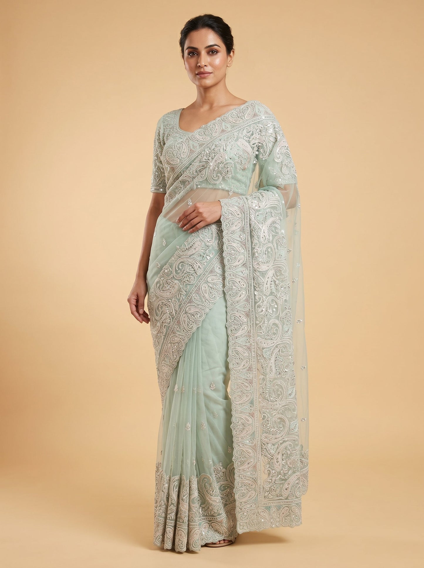 Frosted Blue Elegance