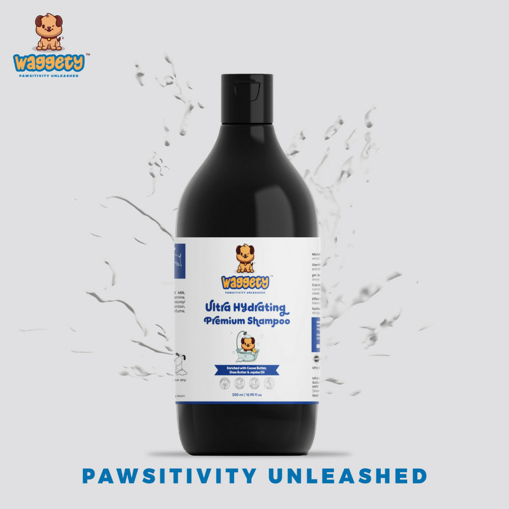 Waggety Ultra Hydrating Premium Shampoo For Dogs