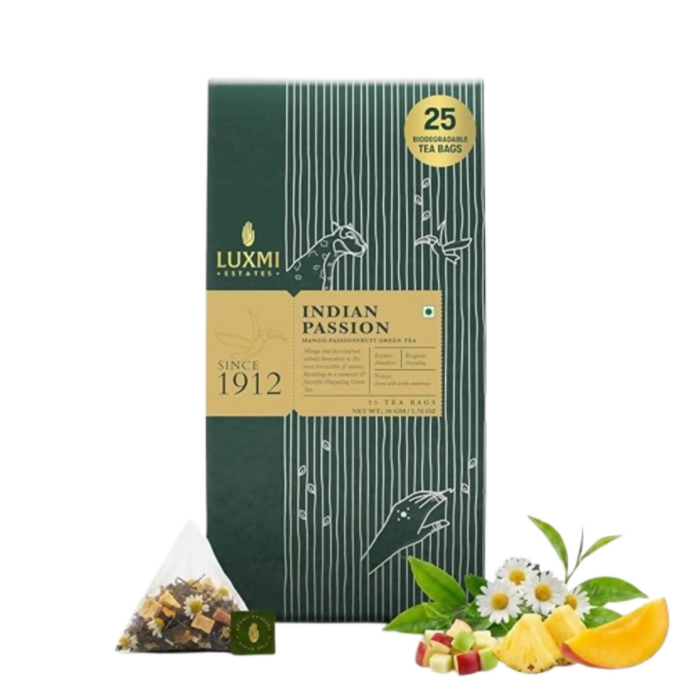 Luxmi Estates Indian Passion Mango Passion Fruit Green Tea