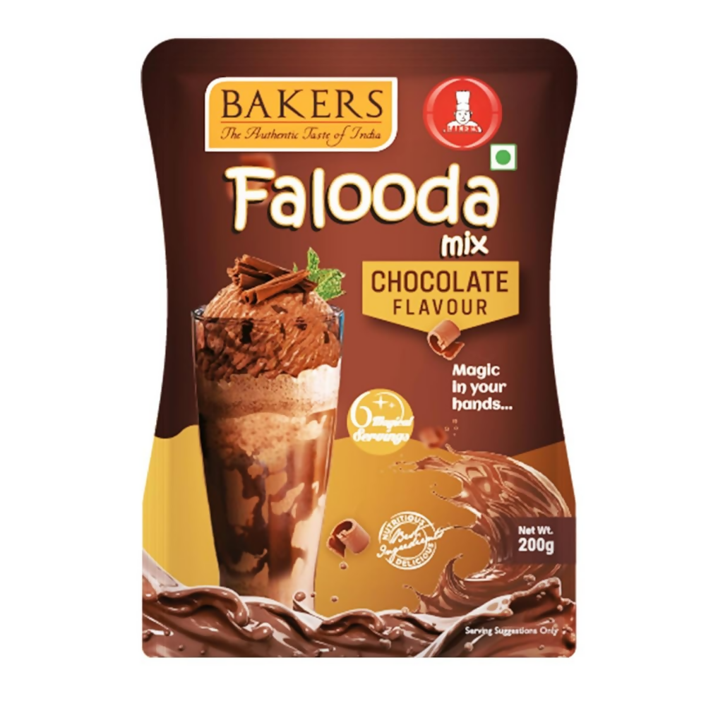 BAKERS Falooda Mix Powder - Chocolate, Pista and Rose