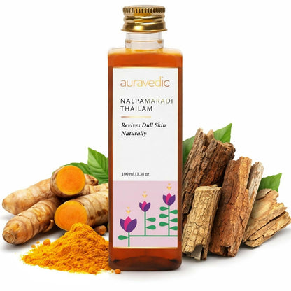 Auravedic Nalpamaradi Thailam for Face Body oil After Bath