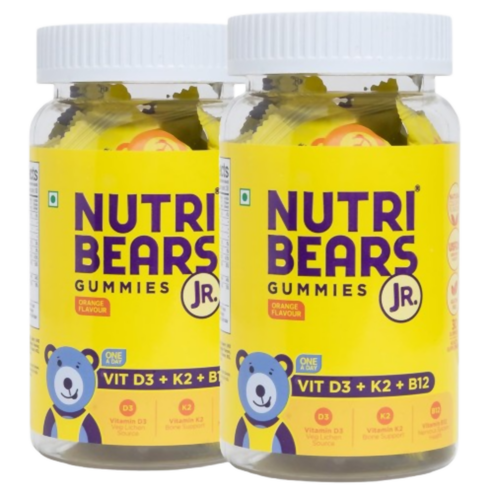 NutriBears Kids Vitamin D3,K2 & B12 Gummies
