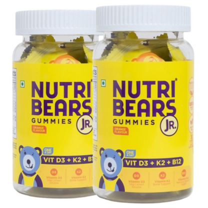 NutriBears Kids Vitamin D3,K2 & B12 Gummies