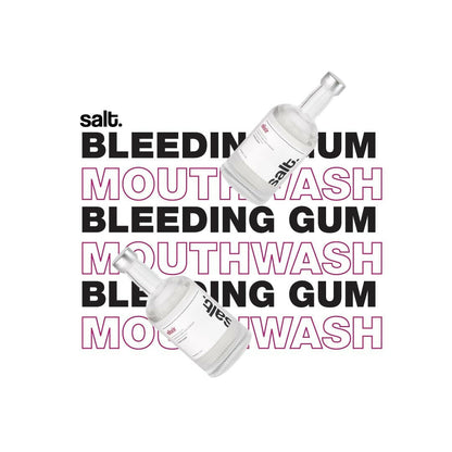 Salt. Oral Care Elixir Gum Healing Mouthwash Natural Relief for Bleeding & Swollen Gums Aloe Vera, Sage & Elderflower Formula