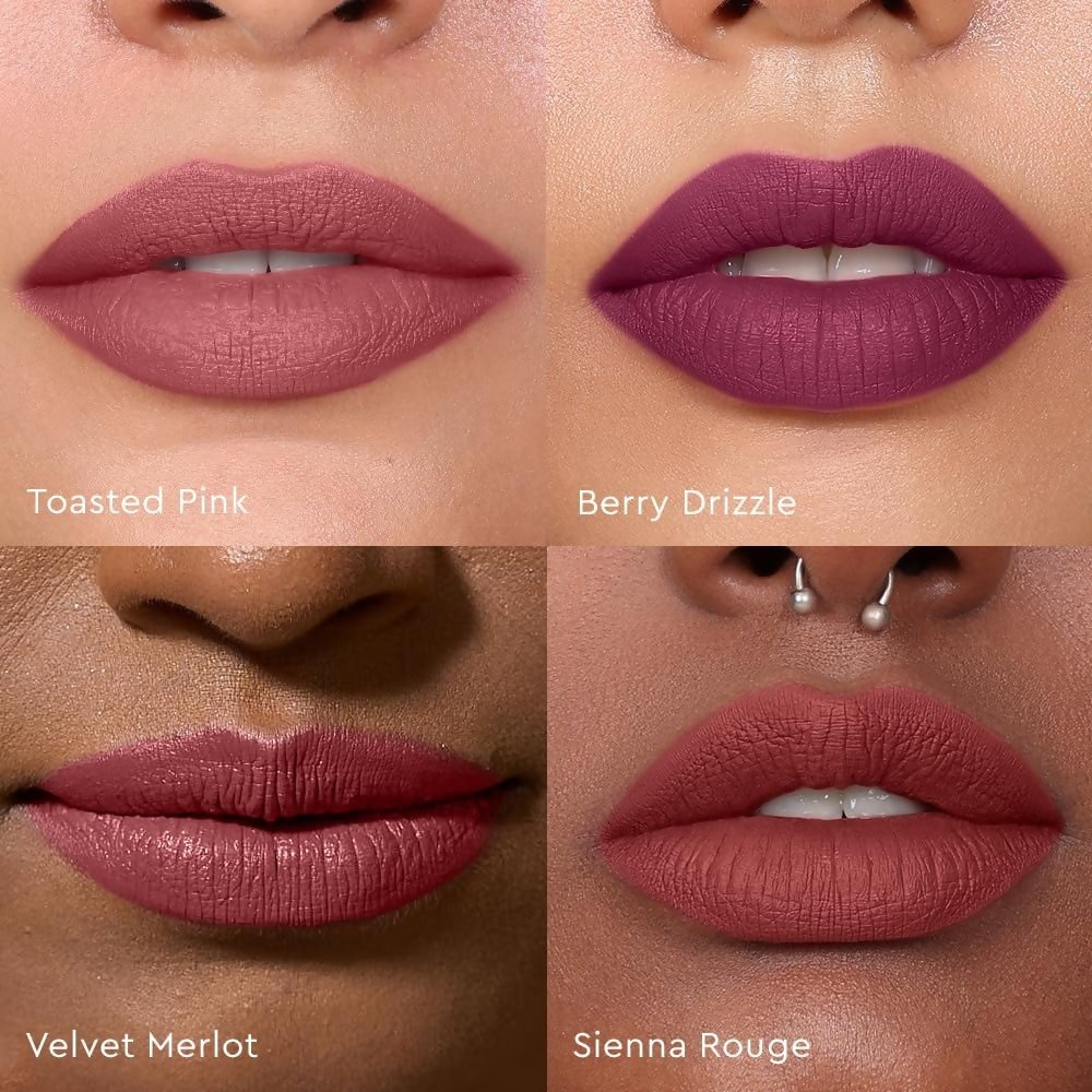 Kiro Four Play Non-Stop Airy Matte Liquid Lip Stack  Elite Berry Quad