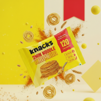 Knacks Coin Khakhra Crisps - 2Min Noodle Flavour