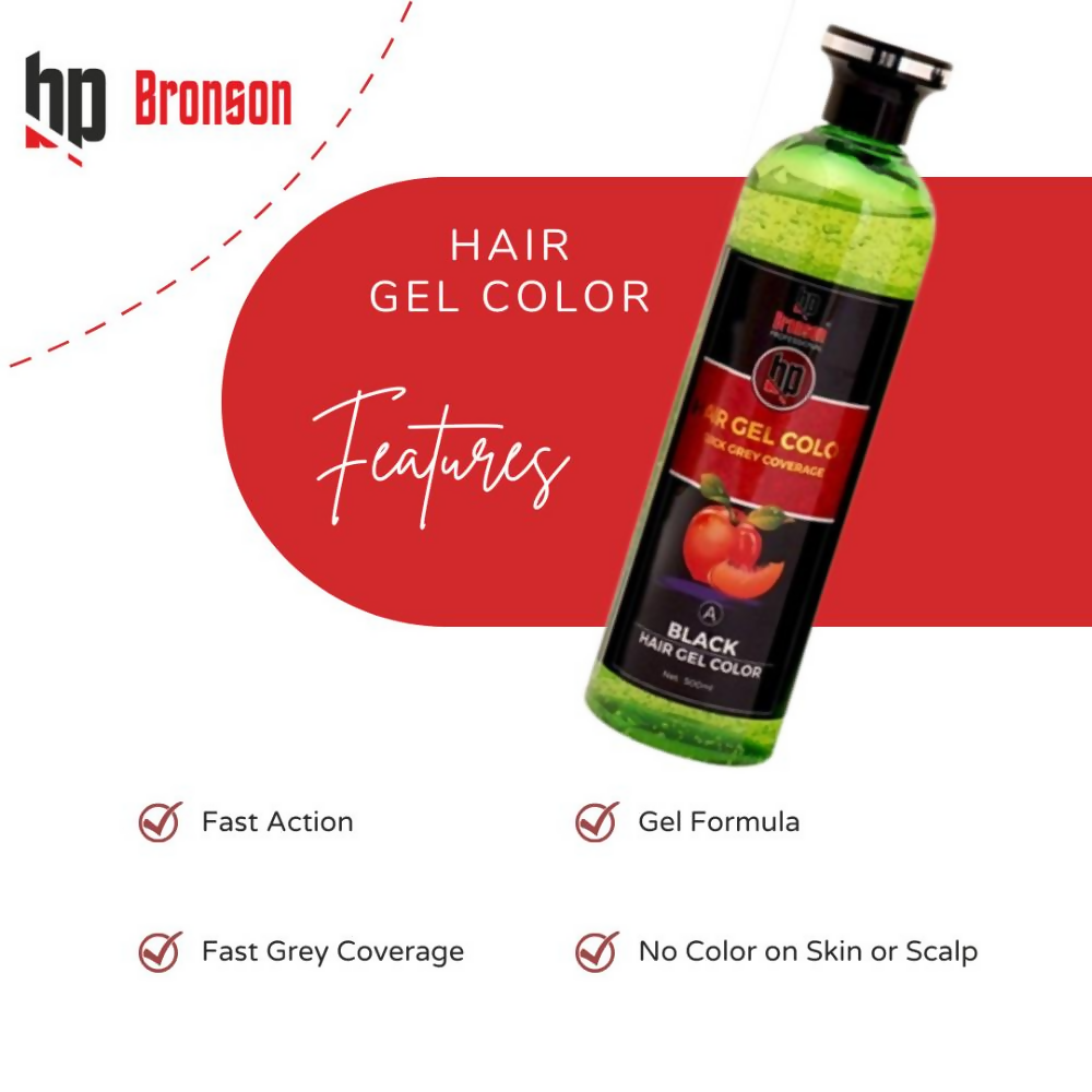 Bronson Professional Fruit Vinegar Gel Hair Colur Dye Natural Black