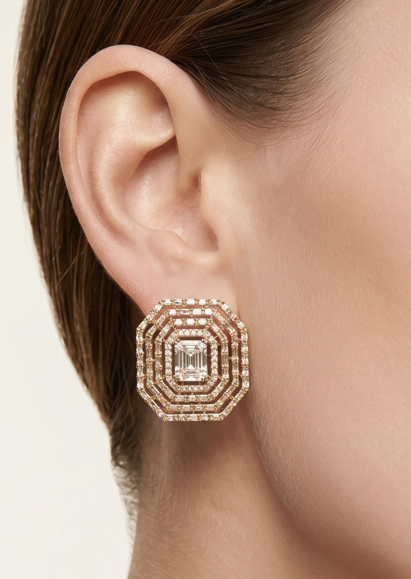Traditional Zirconia Drop Earrings