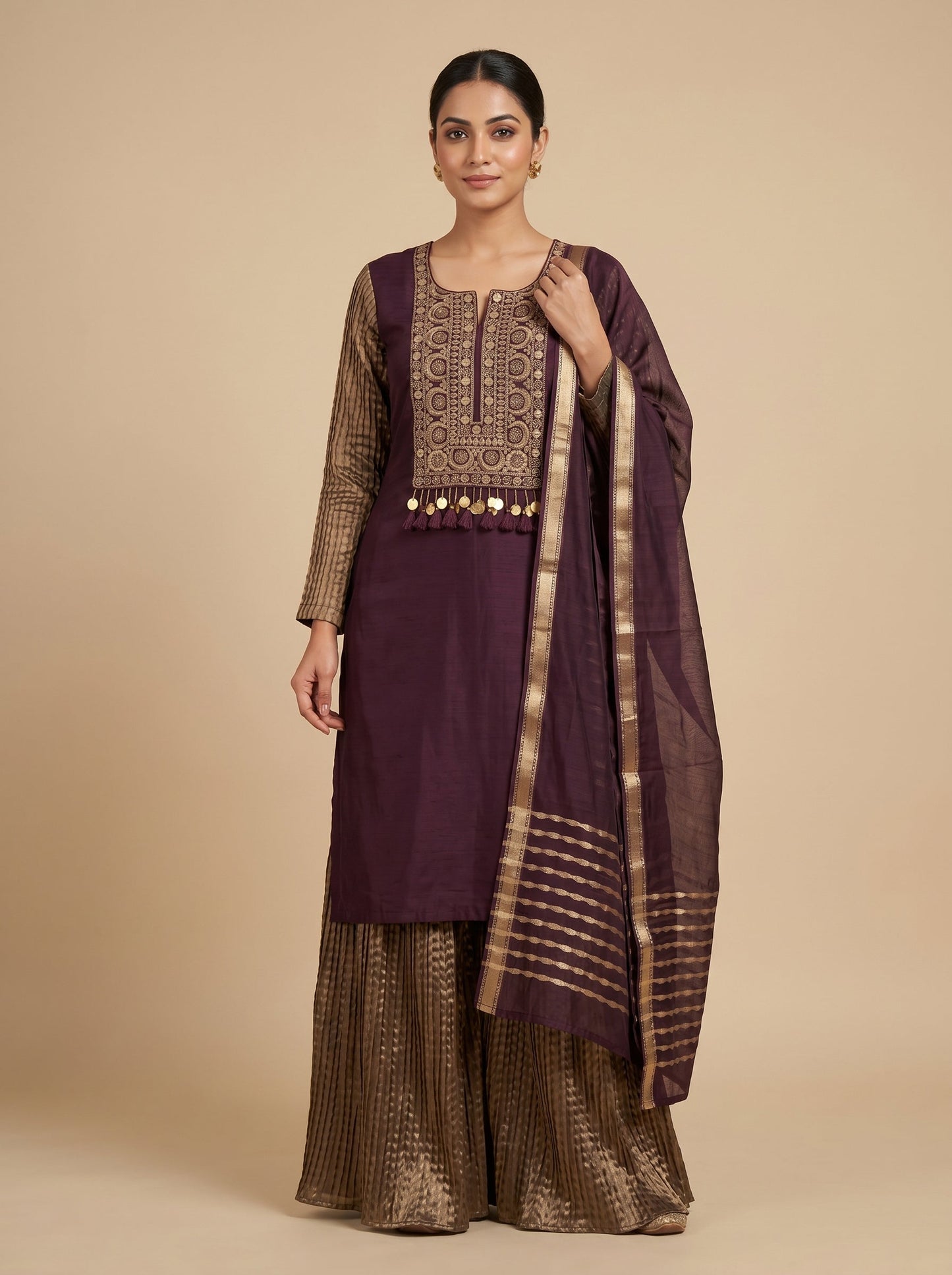 Gilded Gold Anarkali