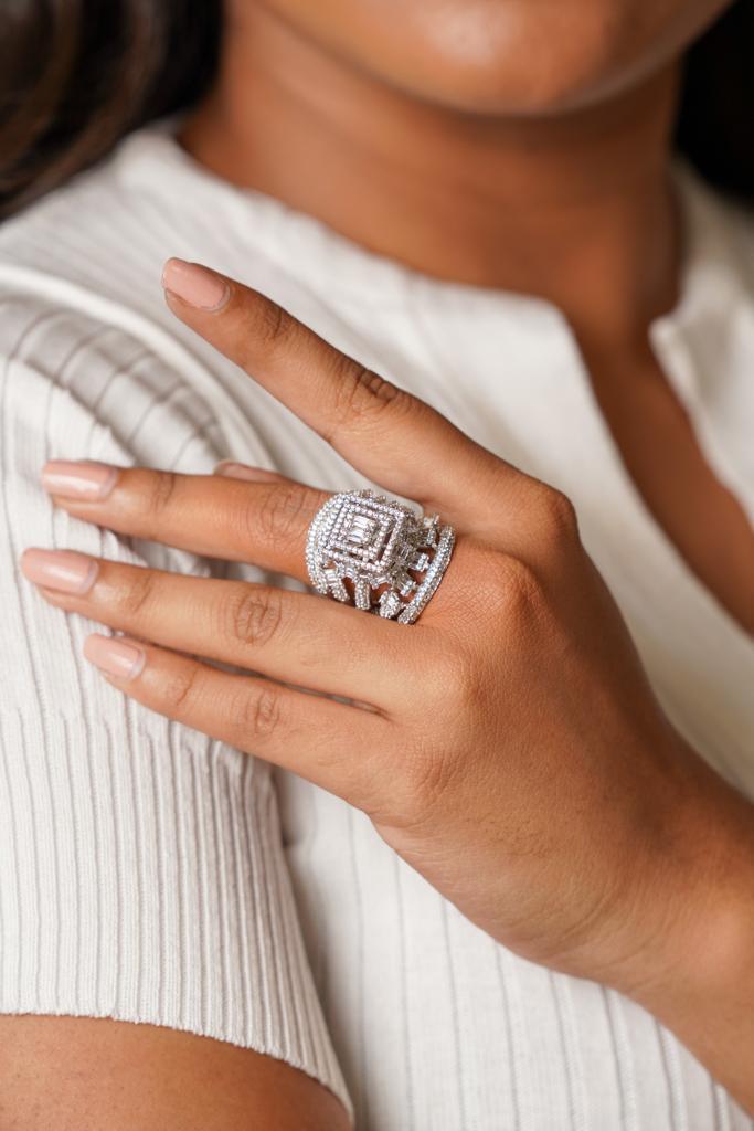 Gilmore Oversized Cocktail Diamond Ring