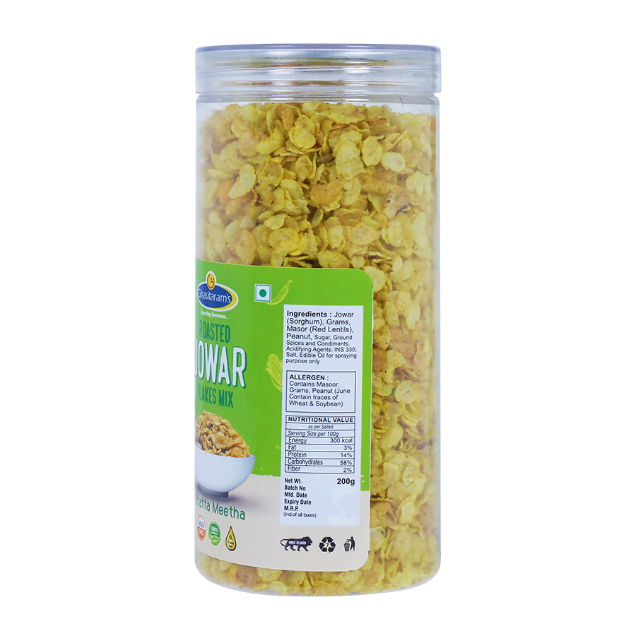 Punjabi Ghasitaram Halwai Jowar Flakes Mix Khatta Meetha