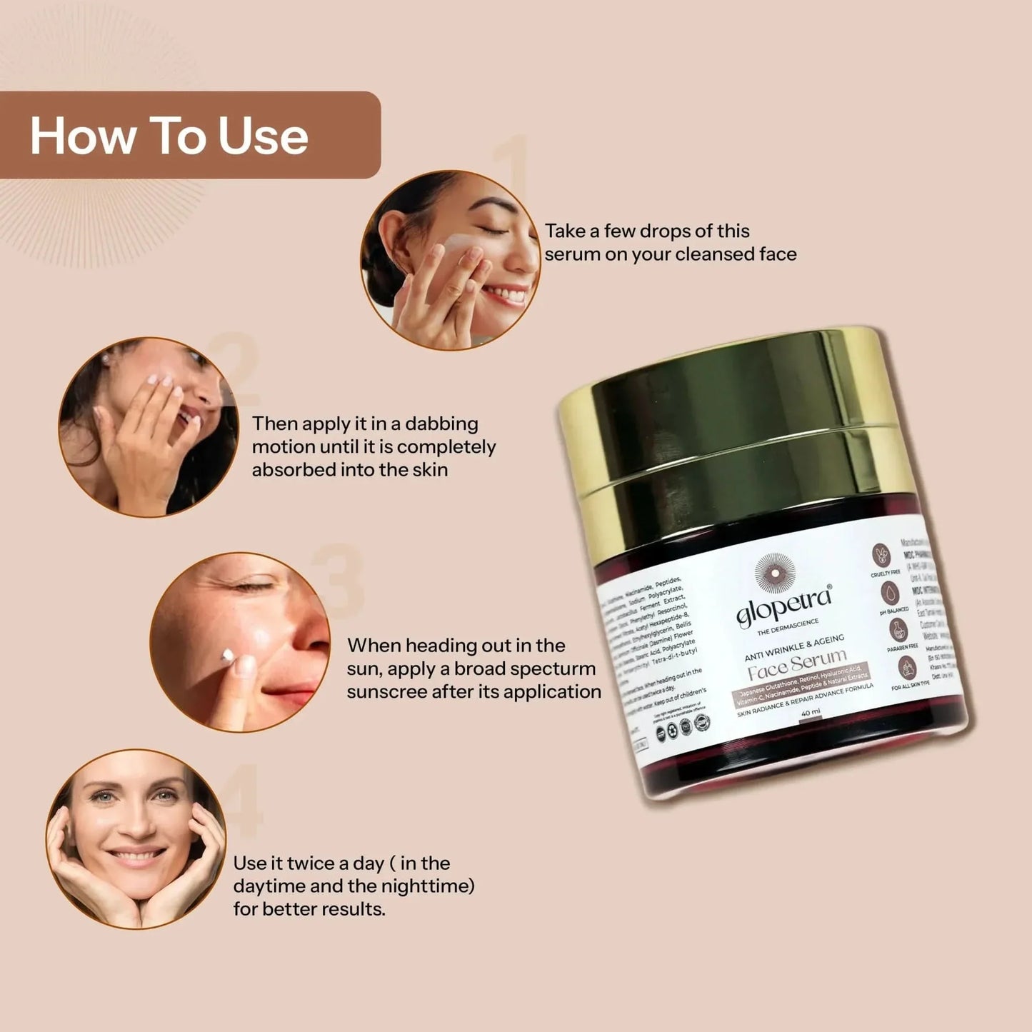 Glopetra Anti Aging Serum