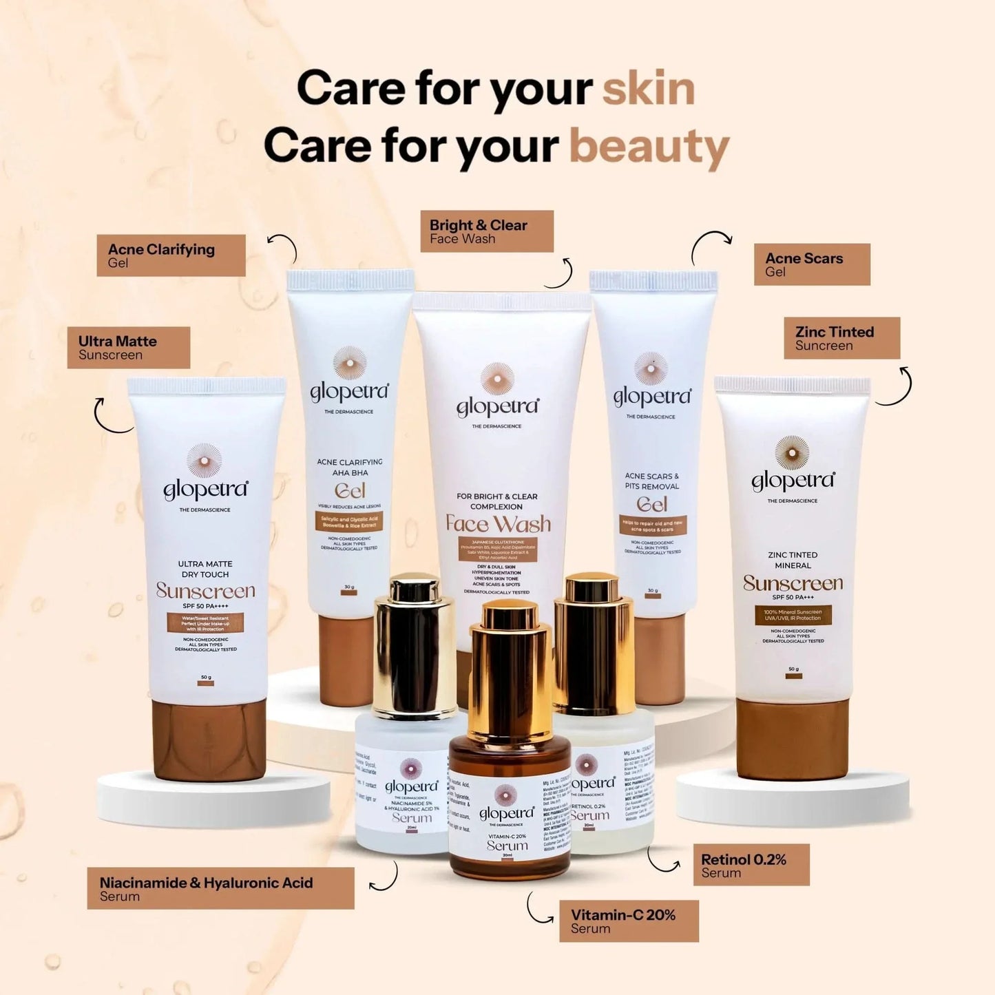 Glopetra Face Wash For Acne Scars & Spots