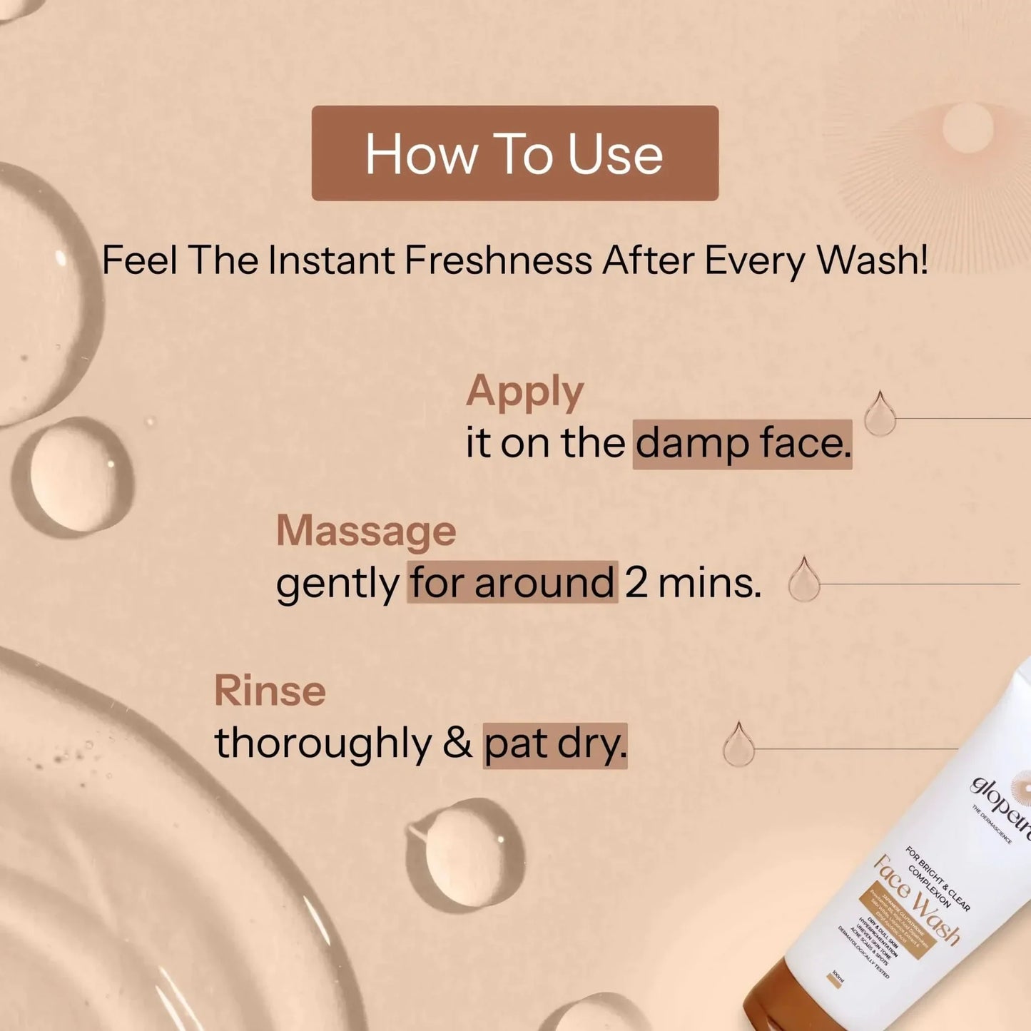 Glopetra Face Wash For Acne Scars & Spots