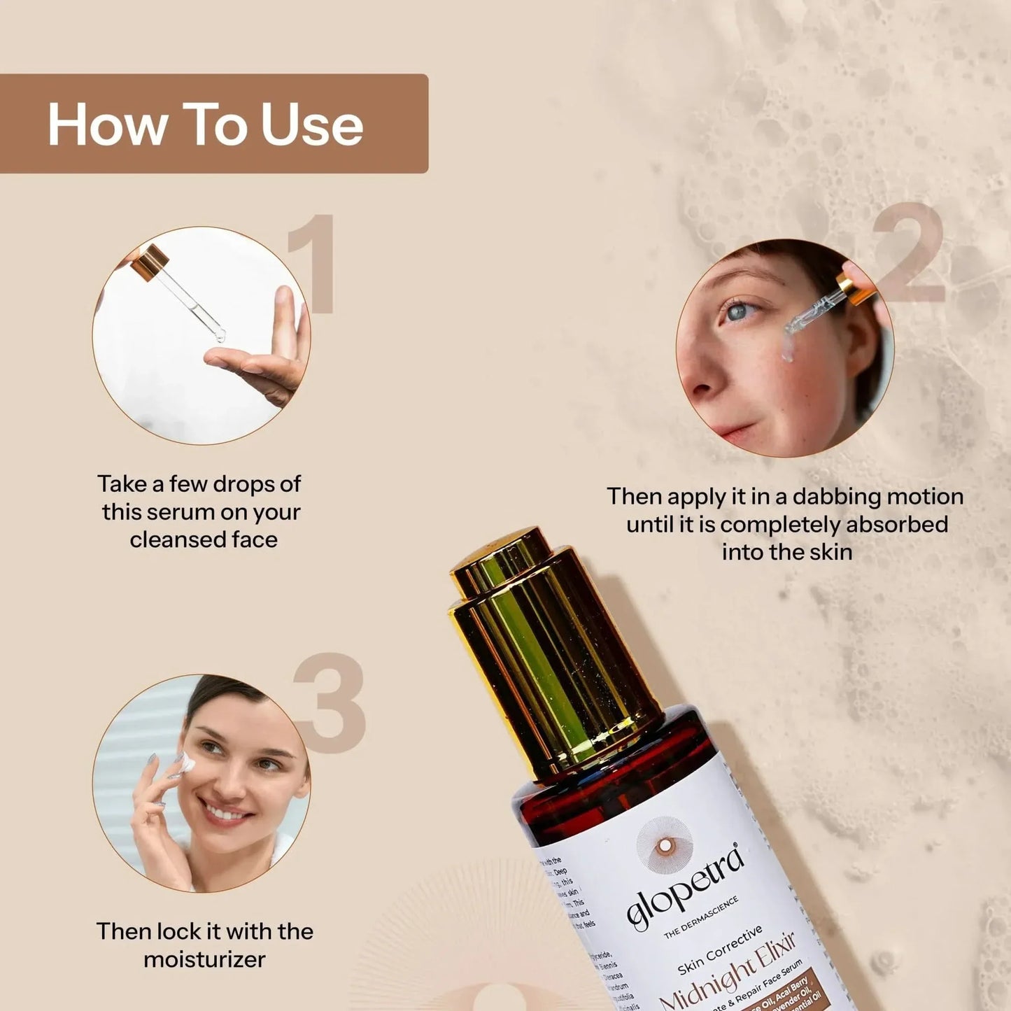 Glopetra Night Elixir Serum