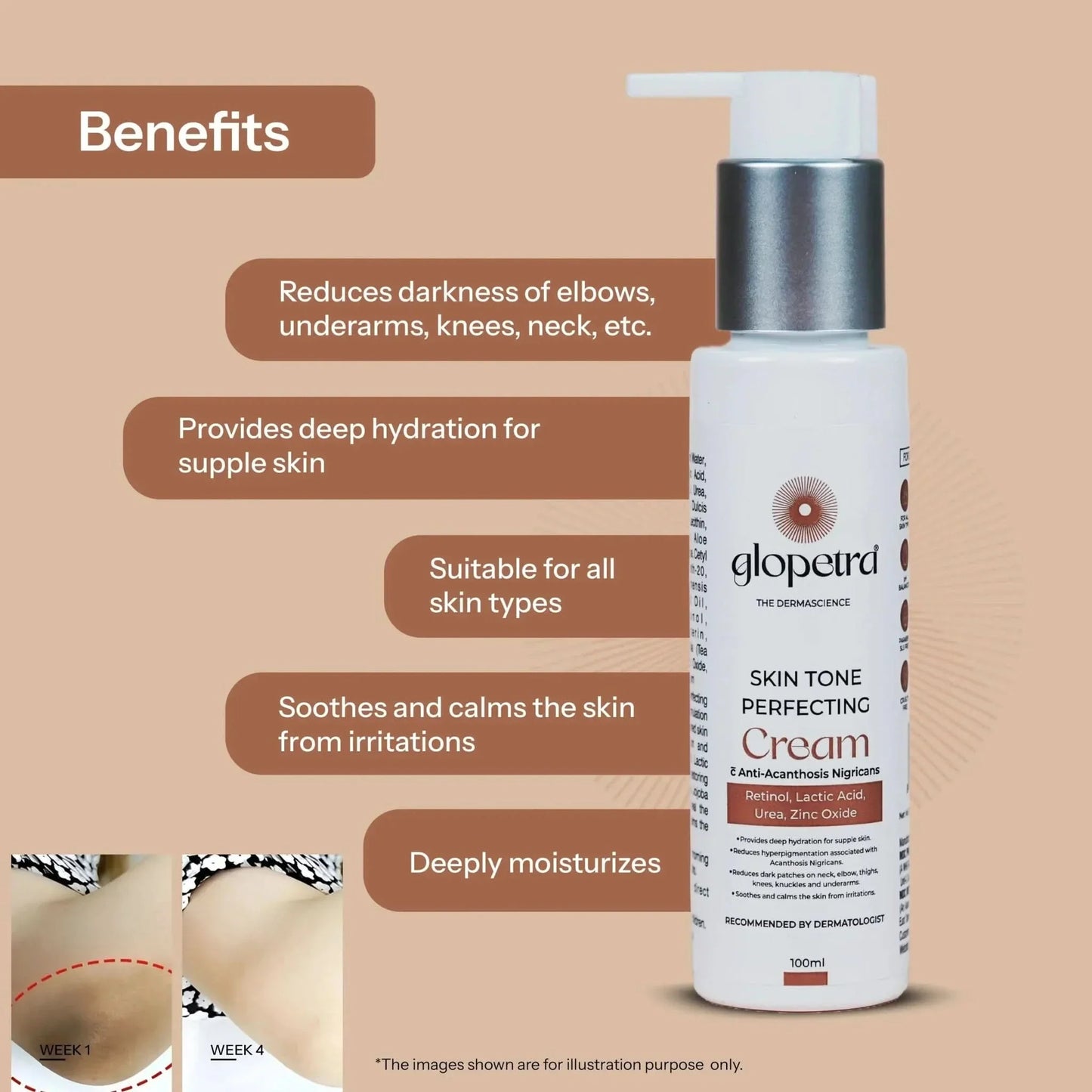 Glopetra Skin Tone Perfecting Cream