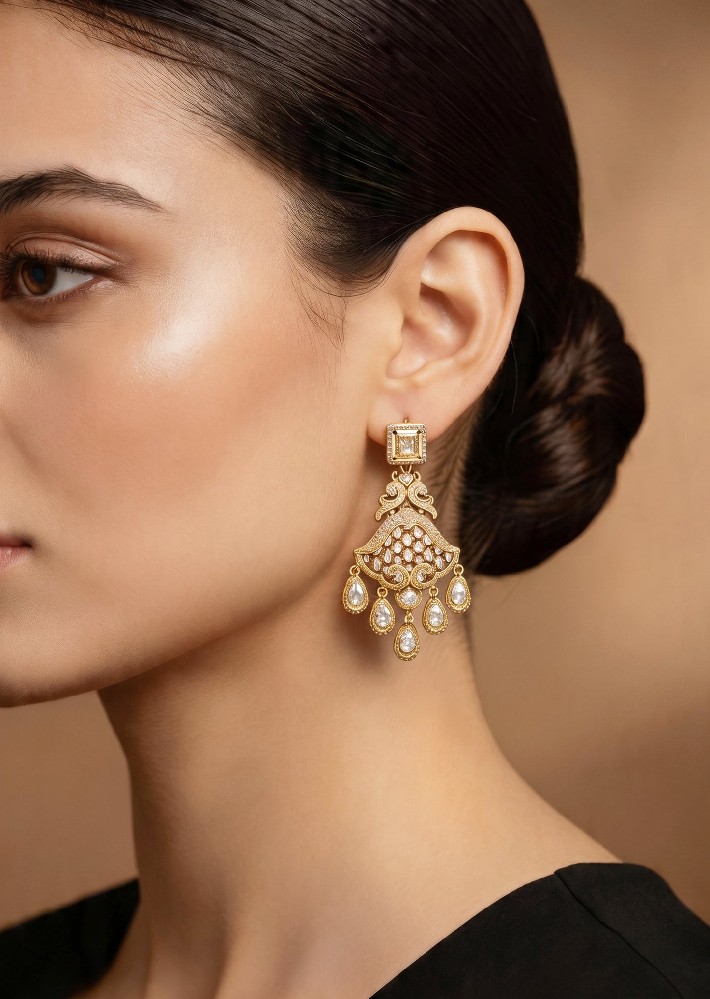 Gloss Chandbali Earrings