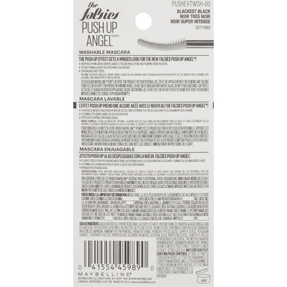 Maybelline New York The Falsies Push Up Angel Washable Mascara - Blackest Black
