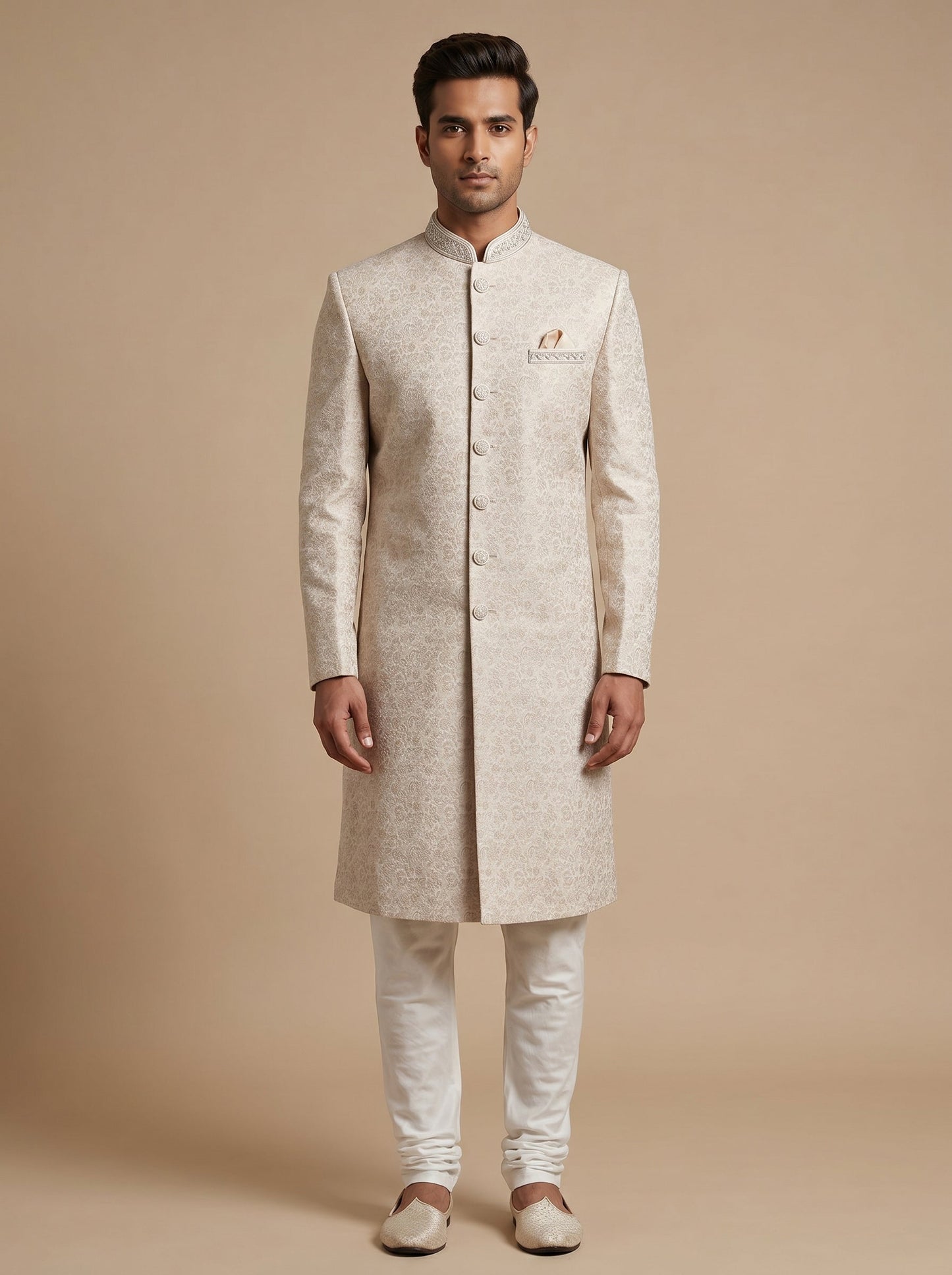 Gold Classic Groom Sherwani