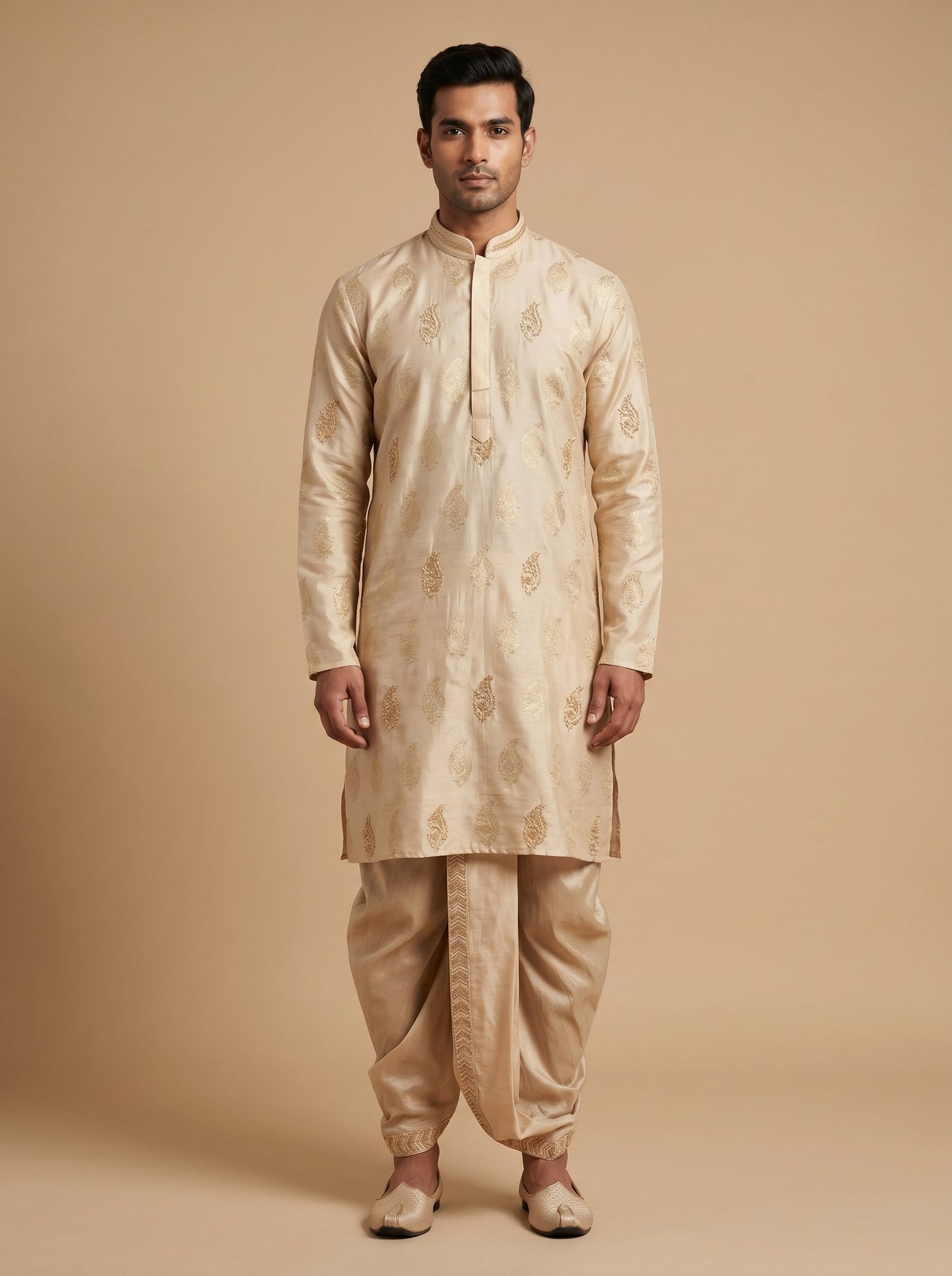Gold Dhoti Set
